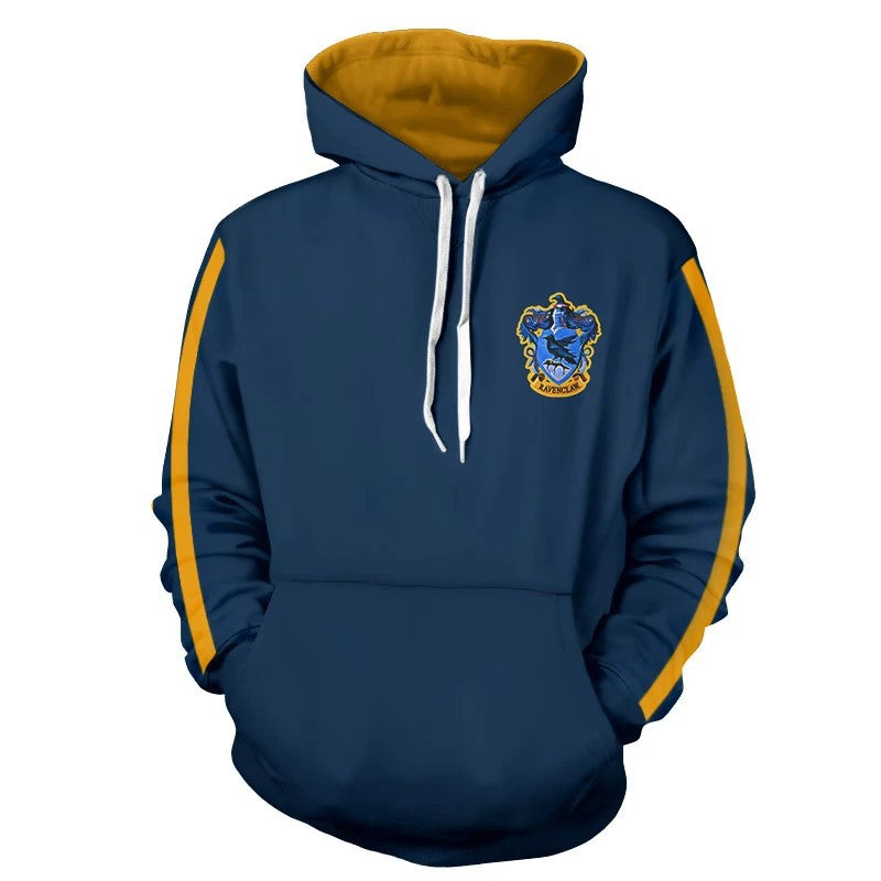 Harry Potter Ravenclaw Hufflepuff Cosplay Hoodie Sweater Hogwarts School Sweatshirt Coat Uniform