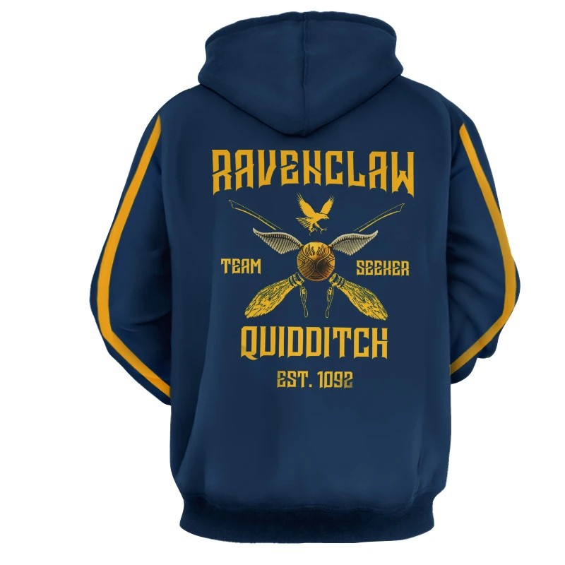 Harry Potter Ravenclaw Hufflepuff Cosplay Hoodie Sweater Hogwarts School Sweatshirt Coat Uniform