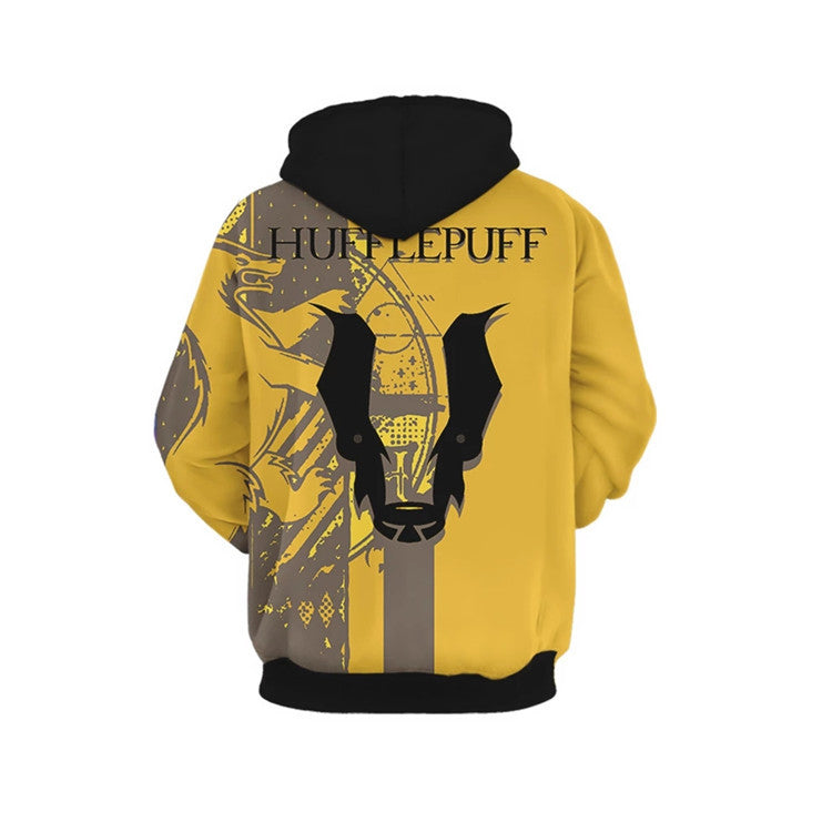 Slytherin Hufflepuff Cosplay Sweater Hogwarts School Sweatshirt Coat Uniform