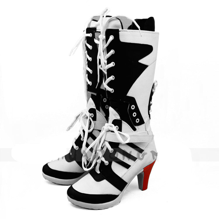 Suicide Squad Harley Quinn #4 Cosplay Shoes Boots Customized