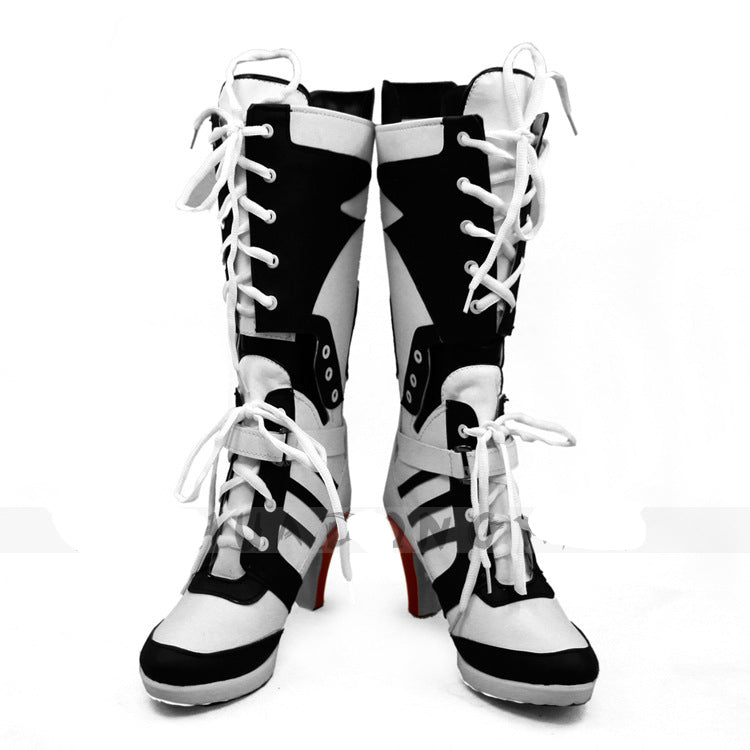 Suicide Squad Harley Quinn #4 Cosplay Shoes Boots Customized