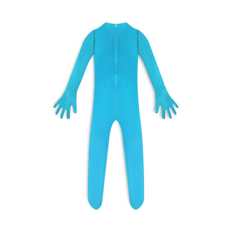 UFO Alien Extraterrestrial Cosplay Costume with Mask Boys Girls Bodysuit Halloween Fancy Jumpsuits