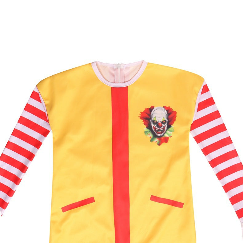 Stephen King's It Clown Cosplay Costume with Mask Boys Girls Bodysuit Halloween Fancy Jumpsuits