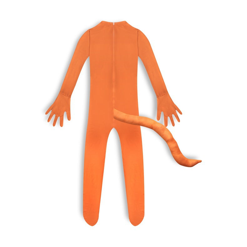 Jerry Rat Cosplay Costume with Mask Boys Girls Bodysuit Halloween Fancy Jumpsuits