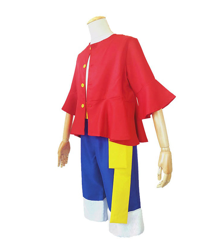 One Piece Monkey D Luffy Cosplay Costume Halloween Full Set