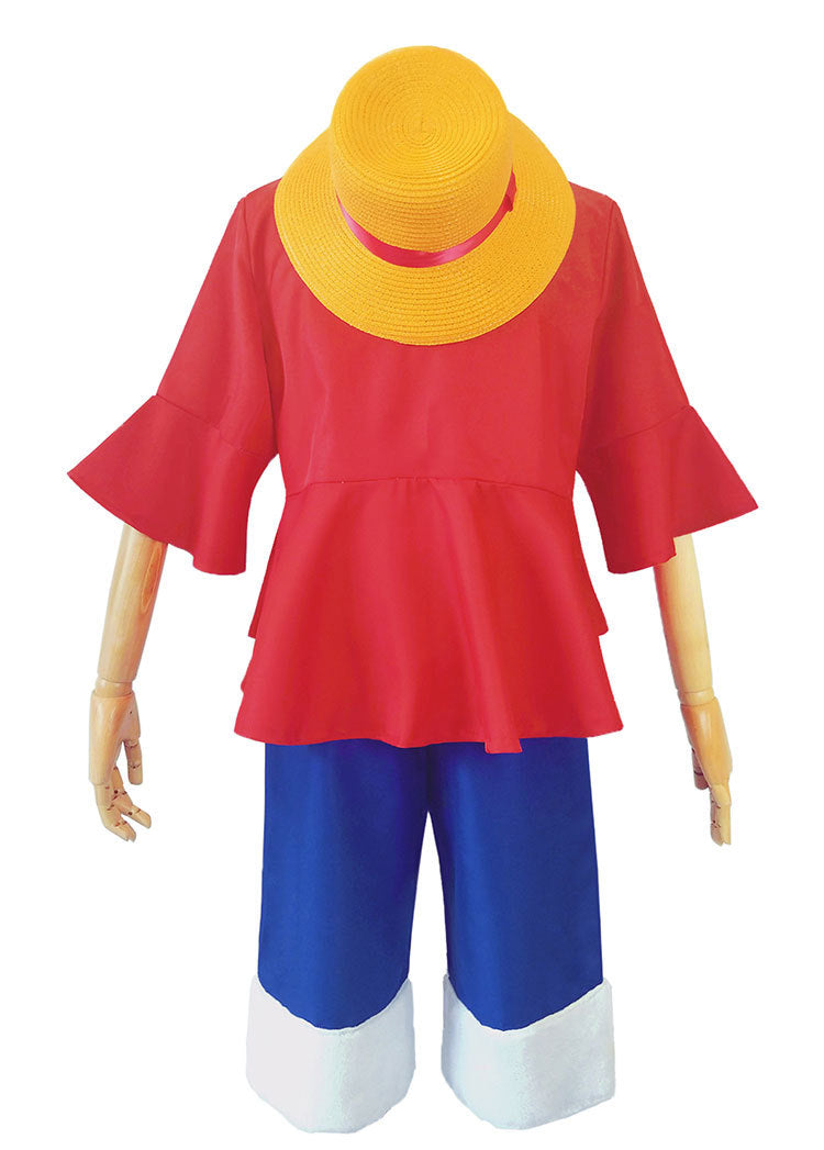 One Piece Monkey D Luffy Cosplay Costume Halloween Full Set