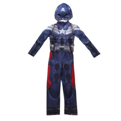 The Avengers Captain America Cosplay Costume with Mask Boys Girls Bodysuit Kids Halloween Fancy Jumpsuits