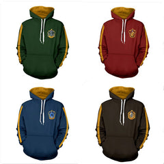 Harry Potter Ravenclaw Hufflepuff Cosplay Hoodie Sweater Hogwarts School Sweatshirt Coat Uniform