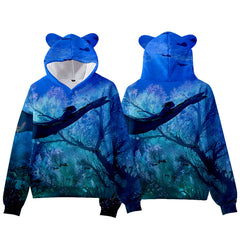 Avatar 2 3D Printed Cat ear Pullover Hoodie Sweater Sweatshirt For Kids Adults