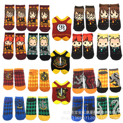 Hogwarts Slytherin Hermione Malfoy Short Cotton Socks for Youth