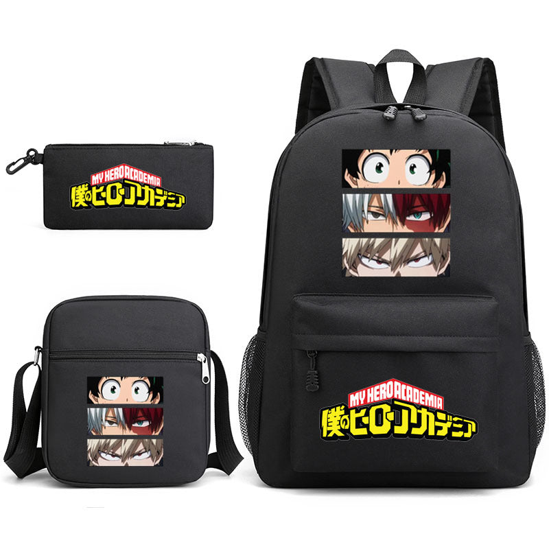 My Hero Academia Schoolbag Backpack Shoulder Bag Pencil Case set for Kids Students