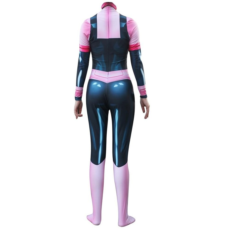 My Hero Academia OCHACO URARAKA Cosplay Costume Kids Adults Bodysuit Halloween Fancy Jumpsuits