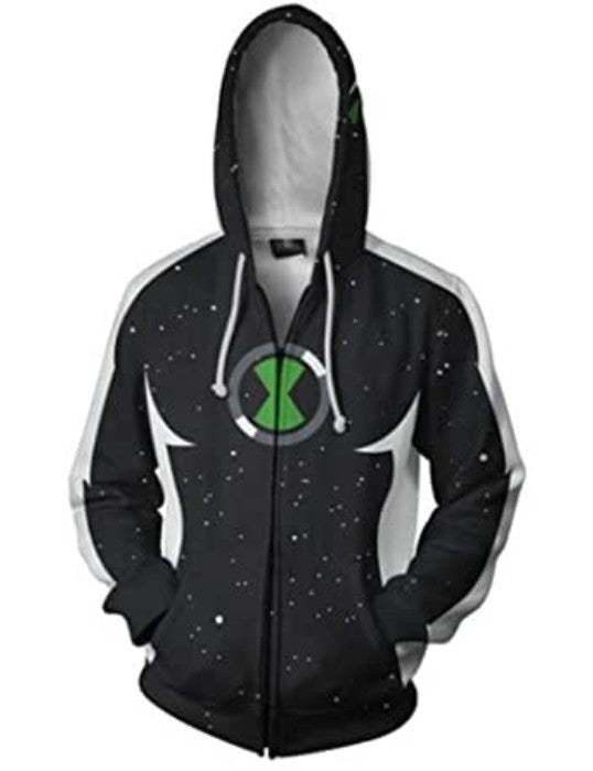 Ben 10 Alien Force Men Women Casual Zipper Sweater Sweatshirt Jacket Coat