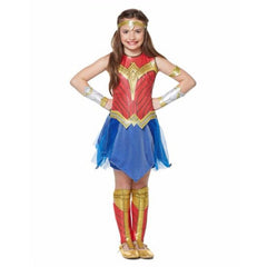 Wonder Woman Cosplay Dress Girls Uniform Kids Halloween Fancy Costume