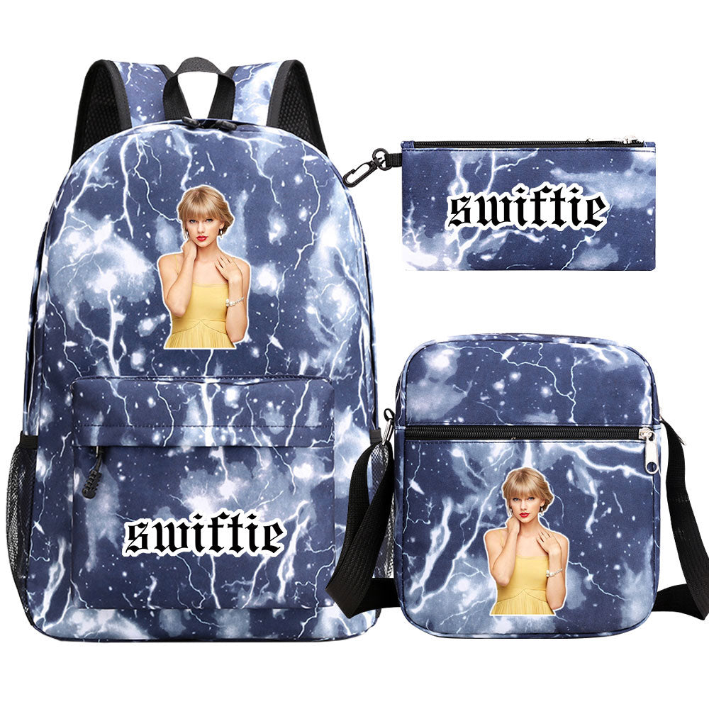 Taylor Swift Printed Schoolbag Backpack Shoulder Bag Pencil Bag 3pcs set for Kids Students