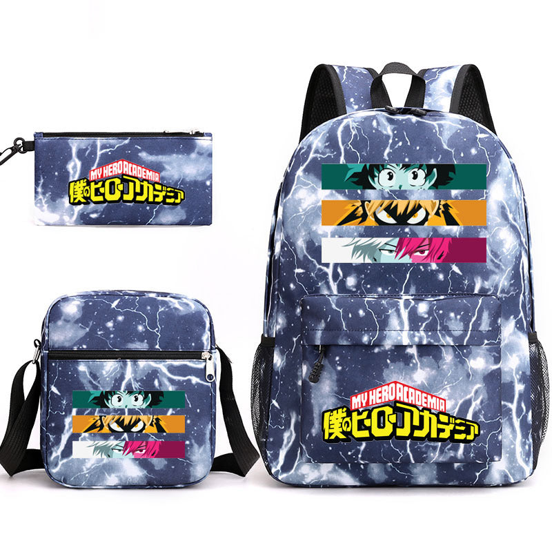 My Hero Academia Schoolbag Backpack Shoulder Bag Pencil Case set for Kids Students