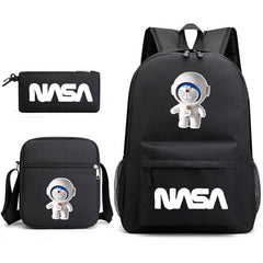 NASA Doraemon Schoolbag Backpack Shoulder Bag Pencil Case set for Kids Students