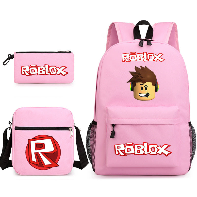 Roblox Schoolbag Backpack Shoulder Bag Pencil Case set for Kids Students