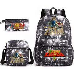 The Legend of Zelda Schoolbag Backpack Shoulder Bag Pencil Case set for Kids Students