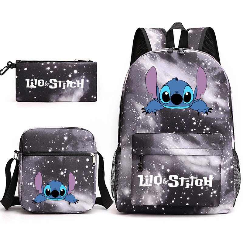 Lilo Stitch Schoolbag Backpack Shoulder Bag Pencil Case set for Kids Students