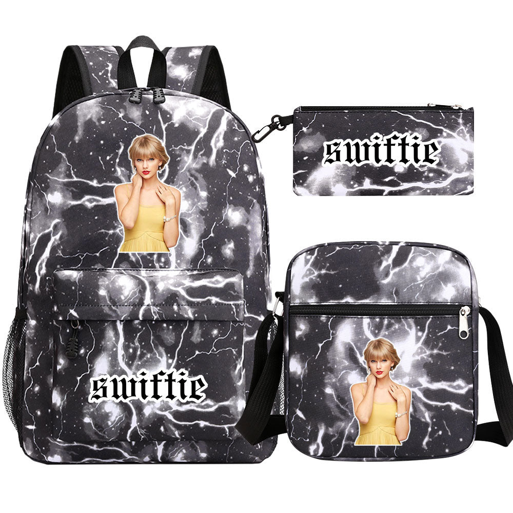 Taylor Swift Printed Schoolbag Backpack Shoulder Bag Pencil Bag 3pcs set for Kids Students