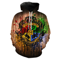 Harry Potter Hogwarts New Fashion Casual Hoodie Sweater Unisex Sweatshirt Coat