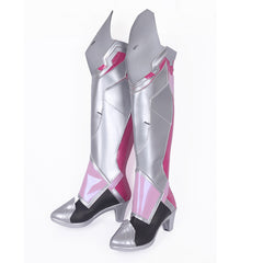 Overwatch Pink Angel Mercy Cosplay Shoes Boots Customized