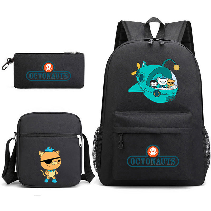 The Octonauts Schoolbag Backpack Shoulder Bag Pencil Case set for Kids Students