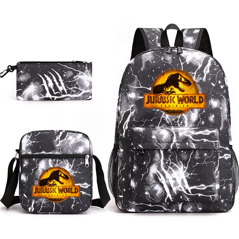 Jurassic World Schoolbag Backpack Shoulder Bag Pencil Case set for Kids Students