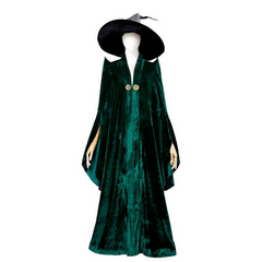 Minerva McGonagall Professor Cosplay Costume Full Set for Halloween