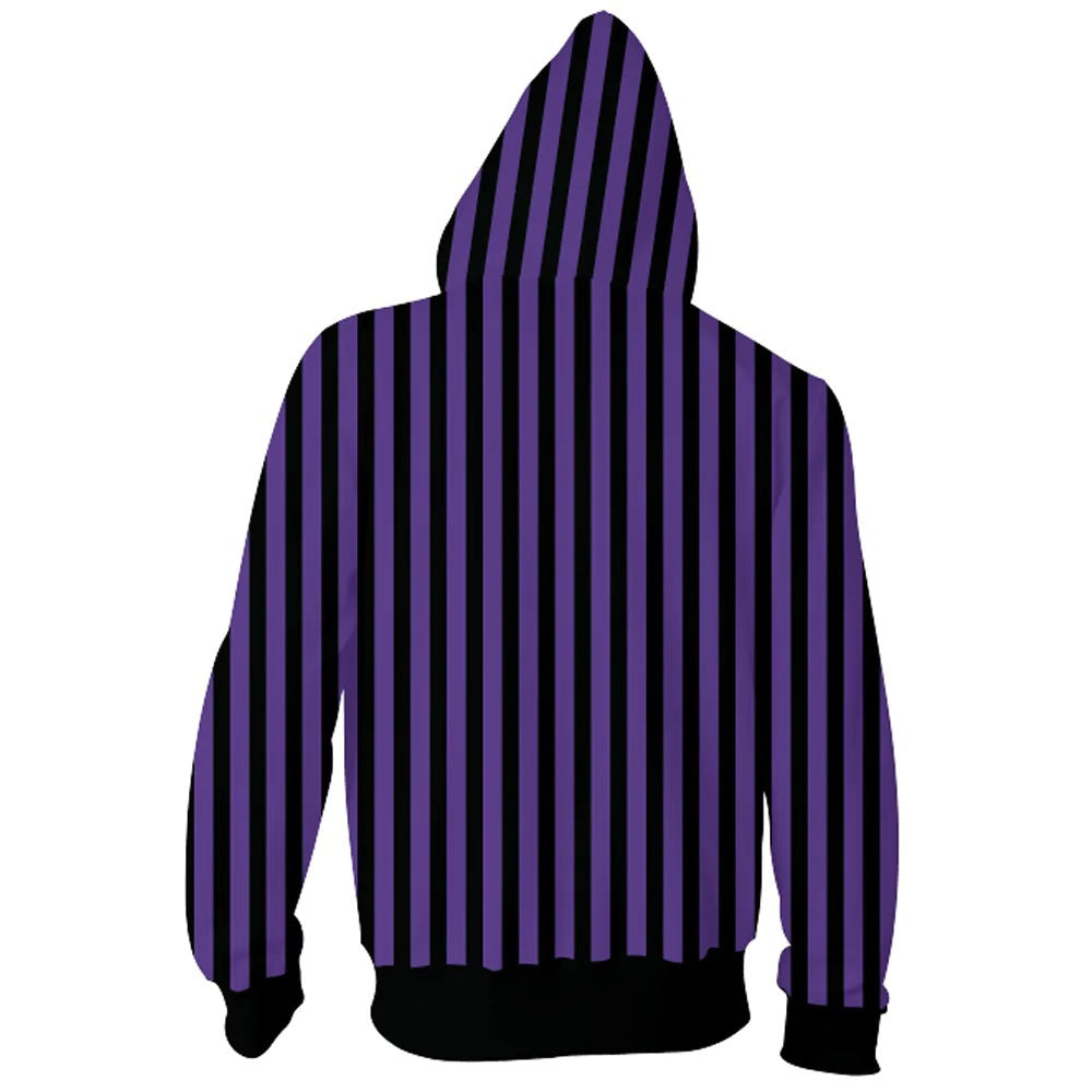 Wednesday Addams Men Women Casual Zipper Sweater Sweatshirt Jacket Coat