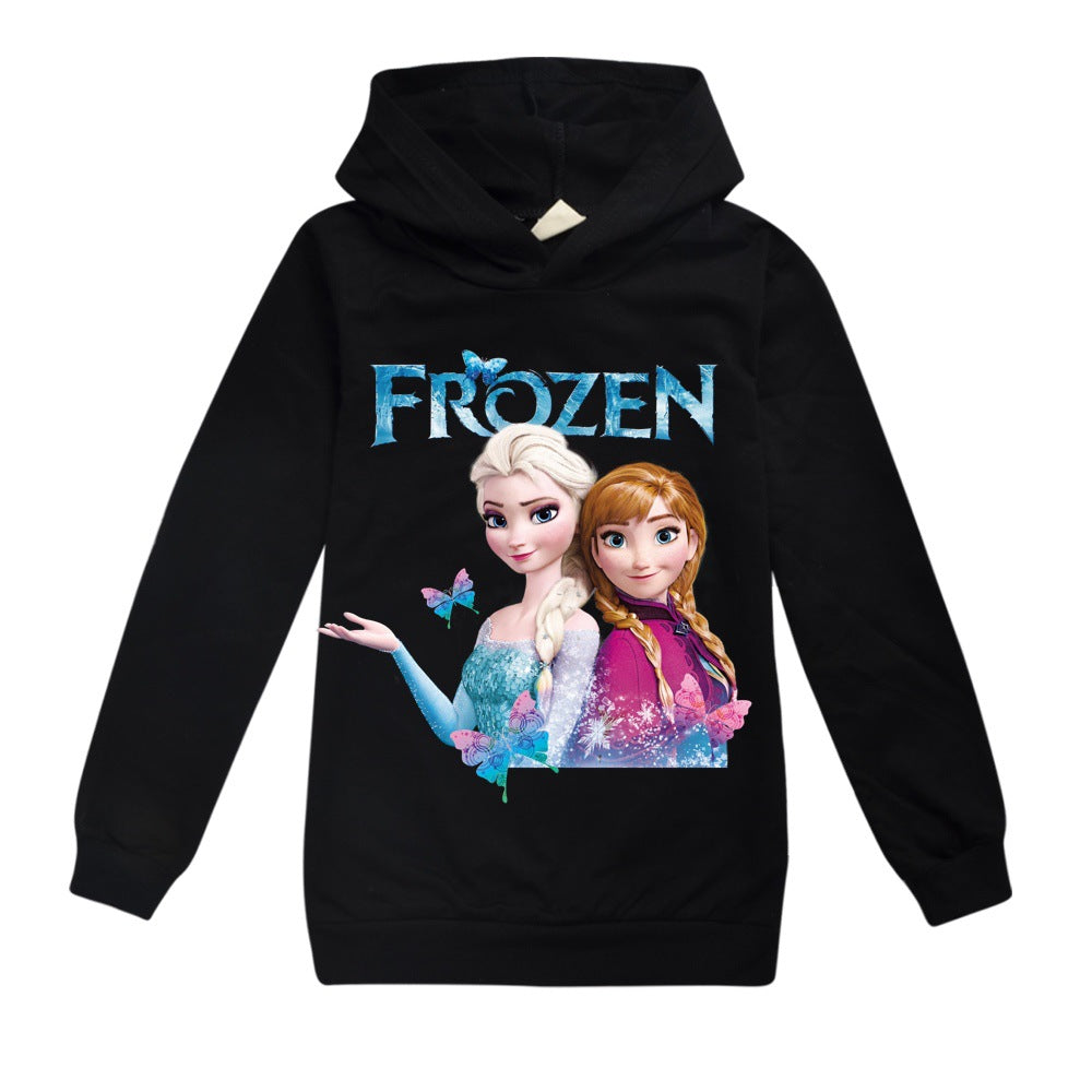 Frozen Princess Elsa  Casual Sweatshirt  Spring Autumn Hoodie for Kids