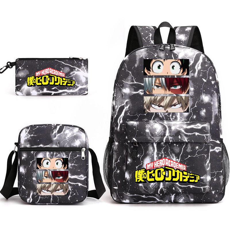 My Hero Academia Schoolbag Backpack Shoulder Bag Pencil Case set for Kids Students