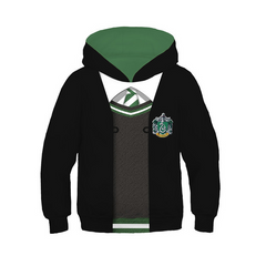 Harry Potter Horgwarts Slytherin Hufflepuff Unisex Hoodie Sweater for Kids