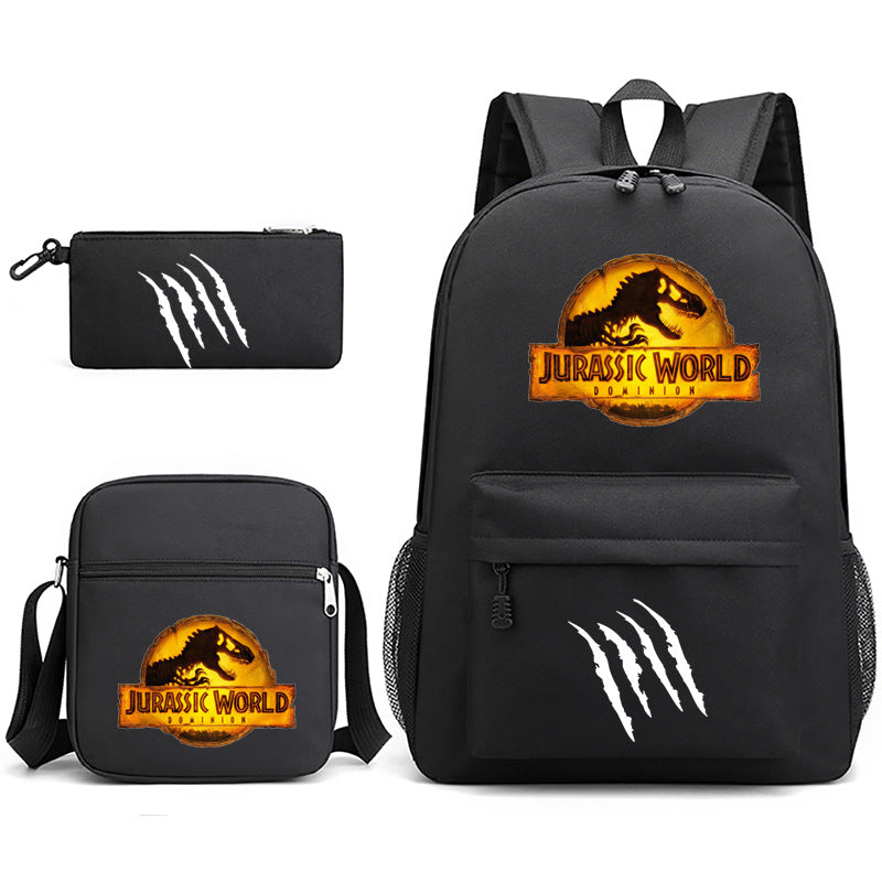 Jurassic World Schoolbag Backpack Shoulder Bag Pencil Case set for Kids Students