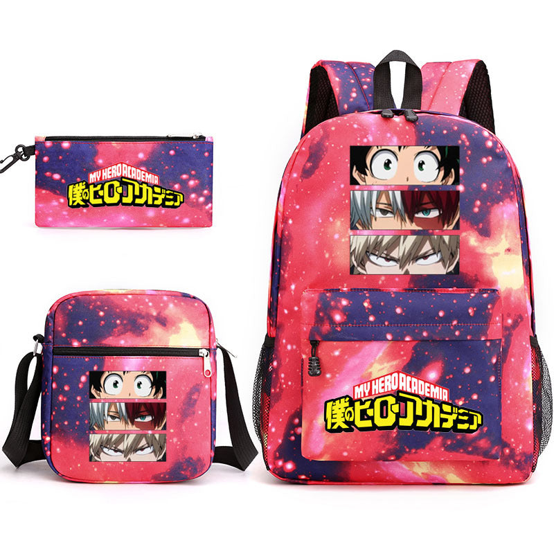 My Hero Academia Schoolbag Backpack Shoulder Bag Pencil Case set for Kids Students