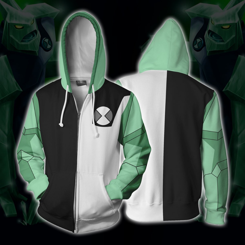 Ben 10 Alien Force Men Women Casual Zipper Sweater Sweatshirt Jacket Coat