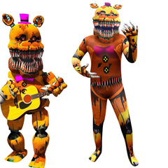 Five Nights at Freddys Cosplay Costume with Mask Boys Girls Bodysuit Halloween Fancy Jumpsuits