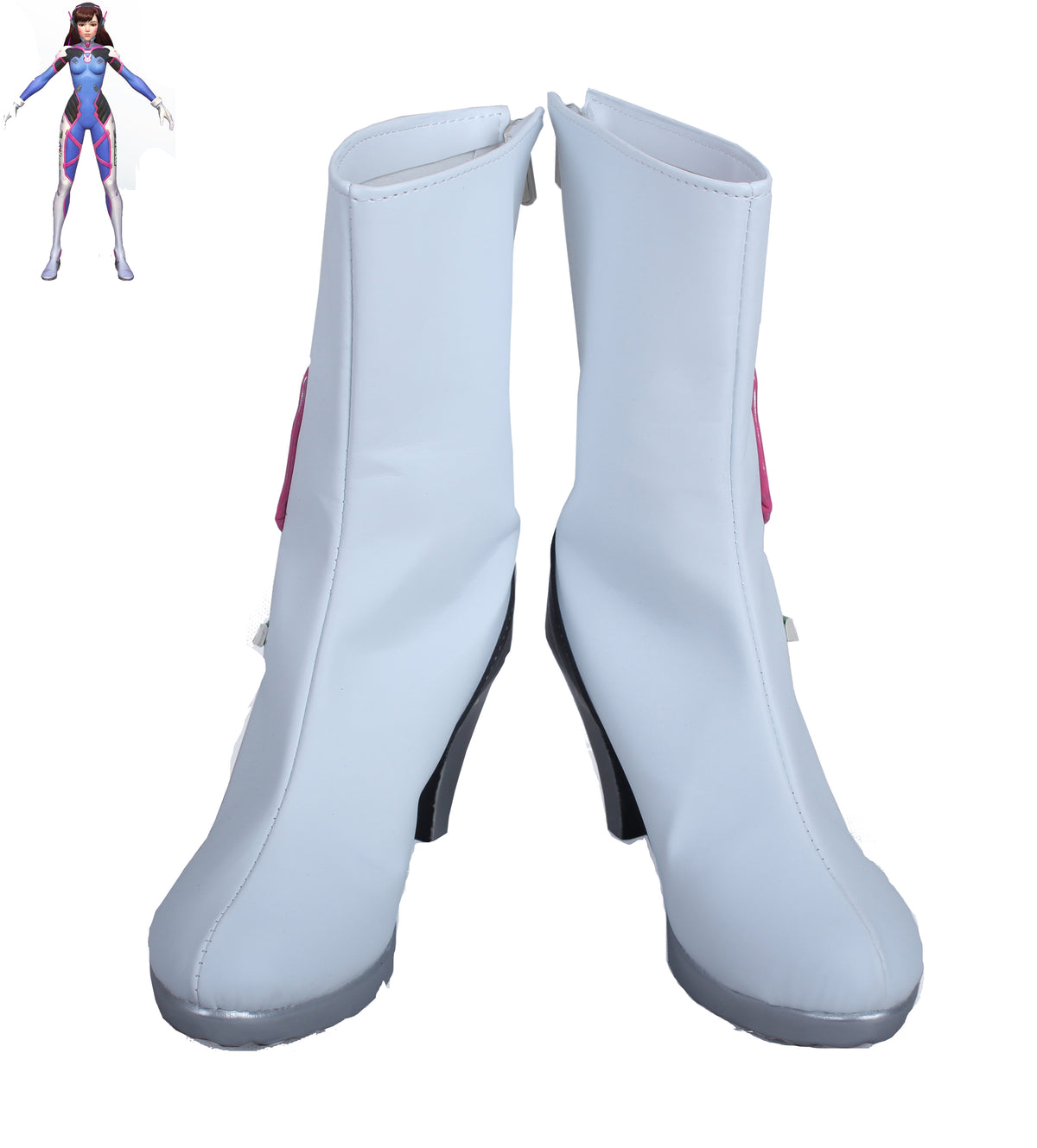 Overwatch D.Va Hana Song Cosplay Shoes Boots Customized