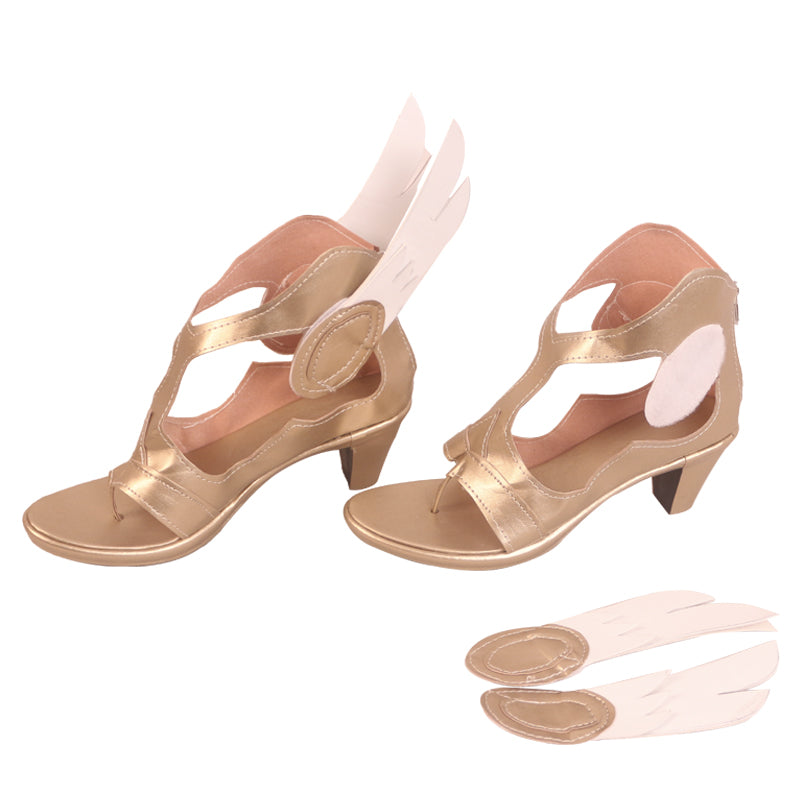 Overwatch Mercy Winged Victory Cosplay Shoes Boots Customized