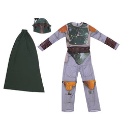 Star Wars Boba Fett Cosplay Costume with Mask Boys Girls Bodysuit Kids Halloween Fancy Jumpsuits