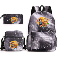 Fnaf Security Breach Sundrop Moondrop Schoolbag Backpack Shoulder Bag Pencil Case set for Kids Students