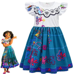 Encanto Cosplay Dress for Baby Girls Halloween Fancy Skirt