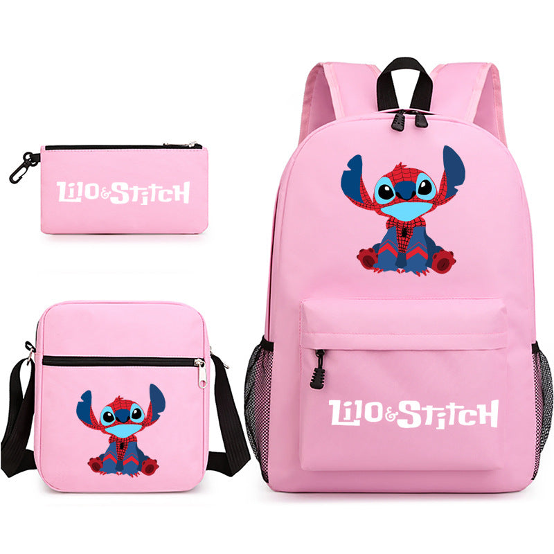 Lilo Stitch Schoolbag Backpack Shoulder Bag Pencil Case set for Kids Students