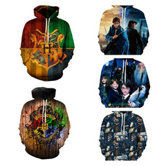 Harry Potter Hogwarts New Fashion Casual Hoodie Sweater Unisex Sweatshirt Coat