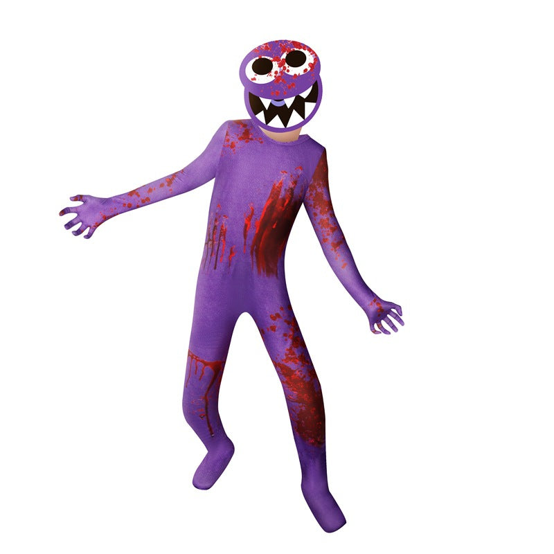 Rainbow Friend Roblox Cosplay Costume for Boys Girls Bodysuit Halloween Fancy Jumpsuits