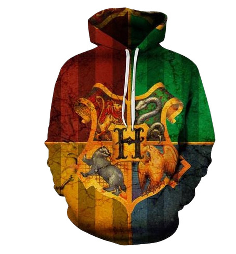 Harry Potter Hogwarts New Fashion Casual Hoodie Sweater Unisex Sweatshirt Coat