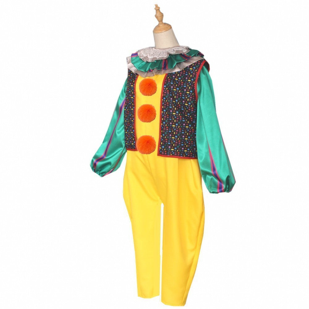 Stephen King It Pennywise Halloween Cosplay Costume Killer Clown Scary Uniform for Kids Adults