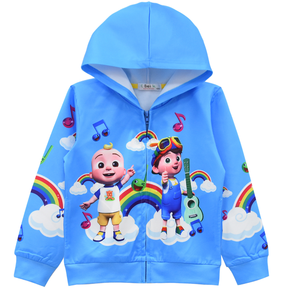 Super JoJo Zipper Hooded Jacket Spring Autumn Coat for Kids Boy Girls