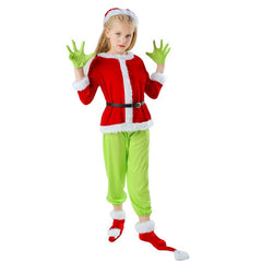 The Grinch Cosplay Costume Full Set for Halloween